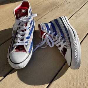 Women’s sequins high top Converse